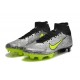 Nike Air Zoom Mercurial Superfly IX Elite FG High-top Black Grey Yellow Women And Men Soccer Cleats