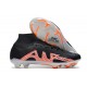 Nike Air Zoom Mercurial Superfly IX Elite FG High-top Black Orange Men Soccer Cleats