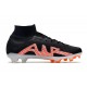 Nike Air Zoom Mercurial Superfly IX Elite FG High-top Black Orange Men Soccer Cleats