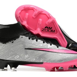 Nike Air Zoom Mercurial Superfly IX Elite FG High-top Black Pink Grey Women And Men Soccer Cleats 