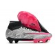 Nike Air Zoom Mercurial Superfly IX Elite FG High-top Black Pink Sliver Women And Men Soccer Cleats 