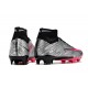 Nike Air Zoom Mercurial Superfly IX Elite FG High-top Black Pink Sliver Women And Men Soccer Cleats