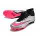 Nike Air Zoom Mercurial Superfly IX Elite FG High-top Black Pink Sliver Women And Men Soccer Cleats