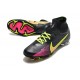 Nike Air Zoom Mercurial Superfly IX Elite FG High-top Black Pink Yellow Women And Men Soccer Cleats 