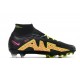 Nike Air Zoom Mercurial Superfly IX Elite FG High-top Black Pink Yellow Women And Men Soccer Cleats