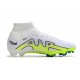 Nike Air Zoom Mercurial Superfly IX Elite FG High-top Blue White Yellow Women And Men Soccer Cleats