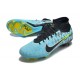 Nike Air Zoom Mercurial Superfly IX Elite FG High-top Blue Yellow Black Women And Men Soccer Cleats