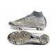 Nike Air Zoom Mercurial Superfly IX Elite FG High-top Gold Sliver Women And Men Soccer Cleats 