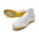 Nike Air Zoom Mercurial Superfly IX Elite FG High-top Gold White Women And Men Soccer Cleats 