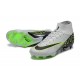 Nike Air Zoom Mercurial Superfly IX Elite FG High-top Grey Black Green Women And Men Soccer Cleats