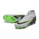 Nike Air Zoom Mercurial Superfly IX Elite FG High-top Grey Black Green Women And Men Soccer Cleats 