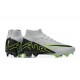 Nike Air Zoom Mercurial Superfly IX Elite FG High-top Grey Black Green Women And Men Soccer Cleats