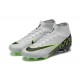 Nike Air Zoom Mercurial Superfly IX Elite FG High-top Grey Black Green Women And Men Soccer Cleats