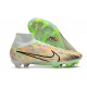 Nike Air Zoom Mercurial Superfly IX Elite FG High-top Grey Green Women And Men Soccer Cleats 