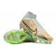 Nike Air Zoom Mercurial Superfly IX Elite FG High-top Grey Green Women And Men Soccer Cleats 