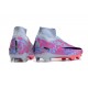 Nike Air Zoom Mercurial Superfly IX Elite FG High-top Grey Pink Purple Women And Men Soccer Cleats