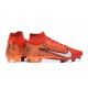 Nike Air Zoom Mercurial Superfly IX Elite FG High-top Orange Black White Women And Men Soccer Cleats