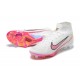 Nike Air Zoom Mercurial Superfly IX Elite FG High-top Pink White Women And Men Soccer Cleats 