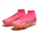 Nike Air Zoom Mercurial Superfly IX Elite FG High-top Pink Yellow Women And Men Soccer Cleats 