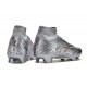 Nike Air Zoom Mercurial Superfly IX Elite FG High-top Sliver Gold Women And Men Soccer Cleats