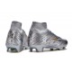 Nike Air Zoom Mercurial Superfly IX Elite FG High-top Sliver Gold Women And Men Soccer Cleats 