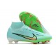 Nike Air Zoom Mercurial Superfly IX Elite FG High-top Turqoise Green Women And Men Soccer Cleats 