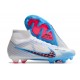 Nike Air Zoom Mercurial Superfly IX Elite FG High-top White Blue Pink Women And Men Soccer Cleats