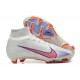 Nike Air Zoom Mercurial Superfly IX Elite FG High-top White Mauve Women And Men Soccer Cleats