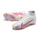 Nike Air Zoom Mercurial Superfly IX Elite FG High-top White Mauve Women And Men Soccer Cleats