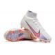 Nike Air Zoom Mercurial Superfly IX Elite FG High-top White Mauve Women And Men Soccer Cleats