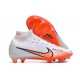 Nike Air Zoom Mercurial Superfly IX Elite FG High-top White Orange Women And Men Soccer Cleats