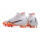 Nike Air Zoom Mercurial Superfly IX Elite FG High-top White Orange Women And Men Soccer Cleats