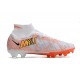 Nike Air Zoom Mercurial Superfly IX Elite FG High-top White Orange Yellow Women And Men Soccer Cleats