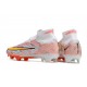 Nike Air Zoom Mercurial Superfly IX Elite FG High-top White Orange Yellow Women And Men Soccer Cleats