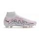 Nike Air Zoom Mercurial Superfly IX Elite FG High-top White Pink Women And Men Soccer Cleats