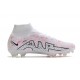 Nike Air Zoom Mercurial Superfly IX Elite FG High-top White Pink Women And Men Soccer Cleats 