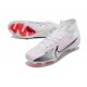 Nike Air Zoom Mercurial Superfly IX Elite FG High-top White Pink Women And Men Soccer Cleats