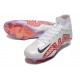 Nike Air Zoom Mercurial Superfly IX Elite FG High-top White Purple Pink Women And Men Soccer Cleats