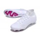 Nike Air Zoom Mercurial Superfly IX Elite FG High-top White Purple Women And Men Soccer Cleats 