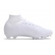 Nike Air Zoom Mercurial Superfly IX Elite FG High-top White Purple Women And Men Soccer Cleats