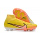 Nike Air Zoom Mercurial Superfly IX Elite FG High-top Yellow Orange Women And Men Soccer Cleats 