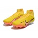 Nike Air Zoom Mercurial Superfly IX Elite FG High-top Yellow Orange Women And Men Soccer Cleats