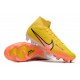 Nike Air Zoom Mercurial Superfly IX Elite FG High-top Yellow Orange Women And Men Soccer Cleats