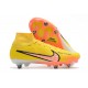 Nike Air Zoom Mercurial Superfly IX Elite SG High-top Yellow Men Soccer Cleats