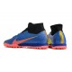 Nike Air Zoom Mercurial Superfly IX Elite TF High-top Black Blue Pink Women And Men Soccer Cleats 