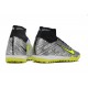 Nike Air Zoom Mercurial Superfly IX Elite TF High-top Black Grey Yellow Women And Men Soccer Cleats