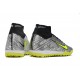 Nike Air Zoom Mercurial Superfly IX Elite TF High-top Black Grey Yellow Women And Men Soccer Cleats 