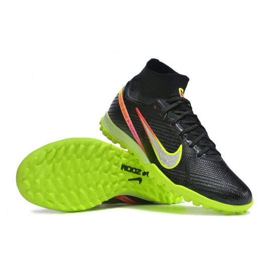 Nike Air Zoom Mercurial Superfly IX Elite TF High-top Black Multi Women And Men Soccer Cleats