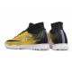 Nike Air Zoom Mercurial Superfly IX Elite TF High-top Black Yellow Women And Men Soccer Cleats