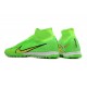 Nike Air Zoom Mercurial Superfly IX Elite TF High-top Green Women And Men Soccer Cleats